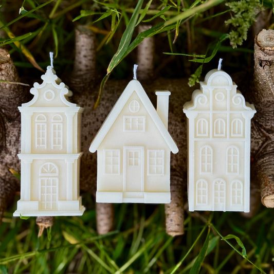 My Little Amsterdam House (1 pc) - Pink/White - Hot Mess Candle