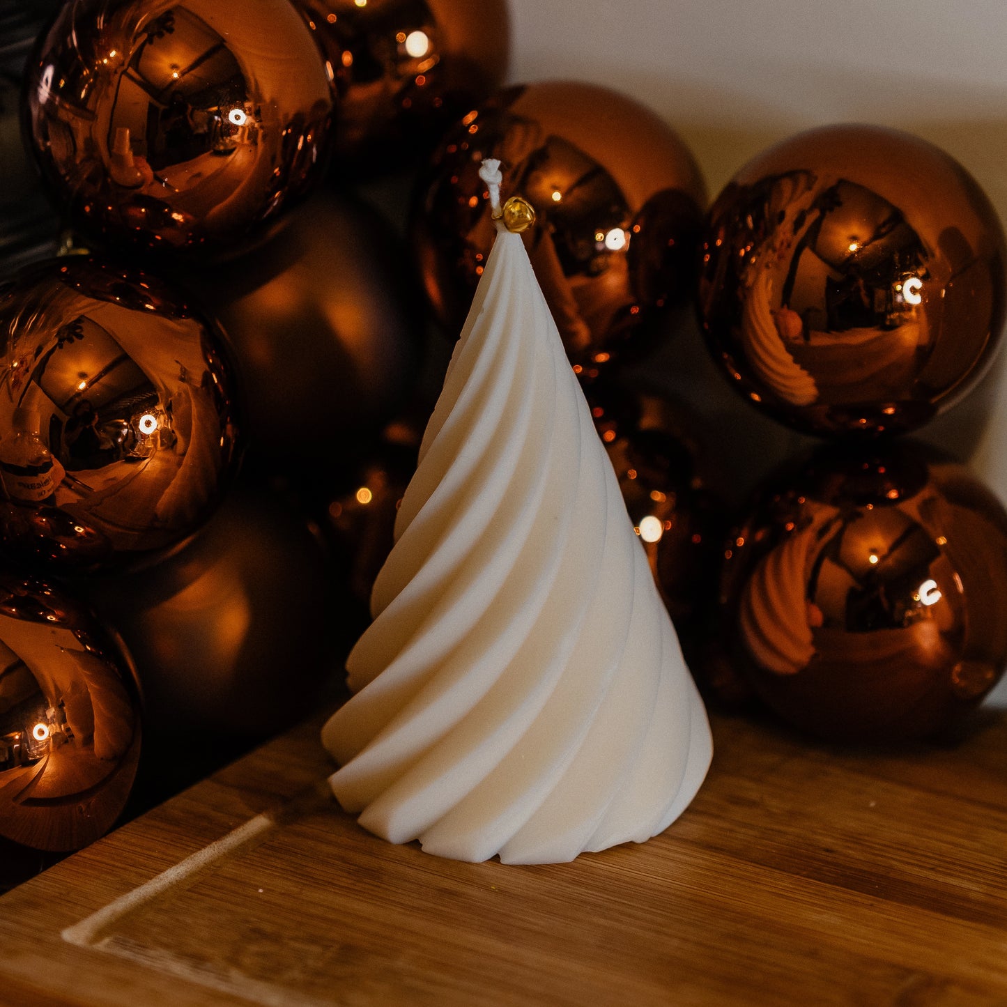 Evergreen Spiral Christmas Tree Candle