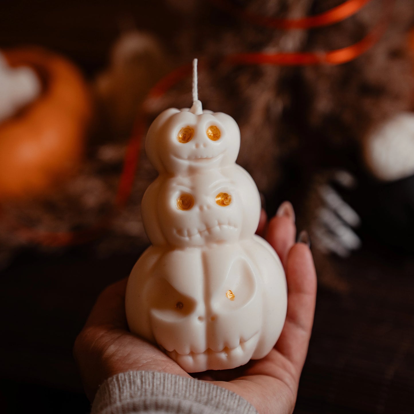 Halloween Pumpkin Candle