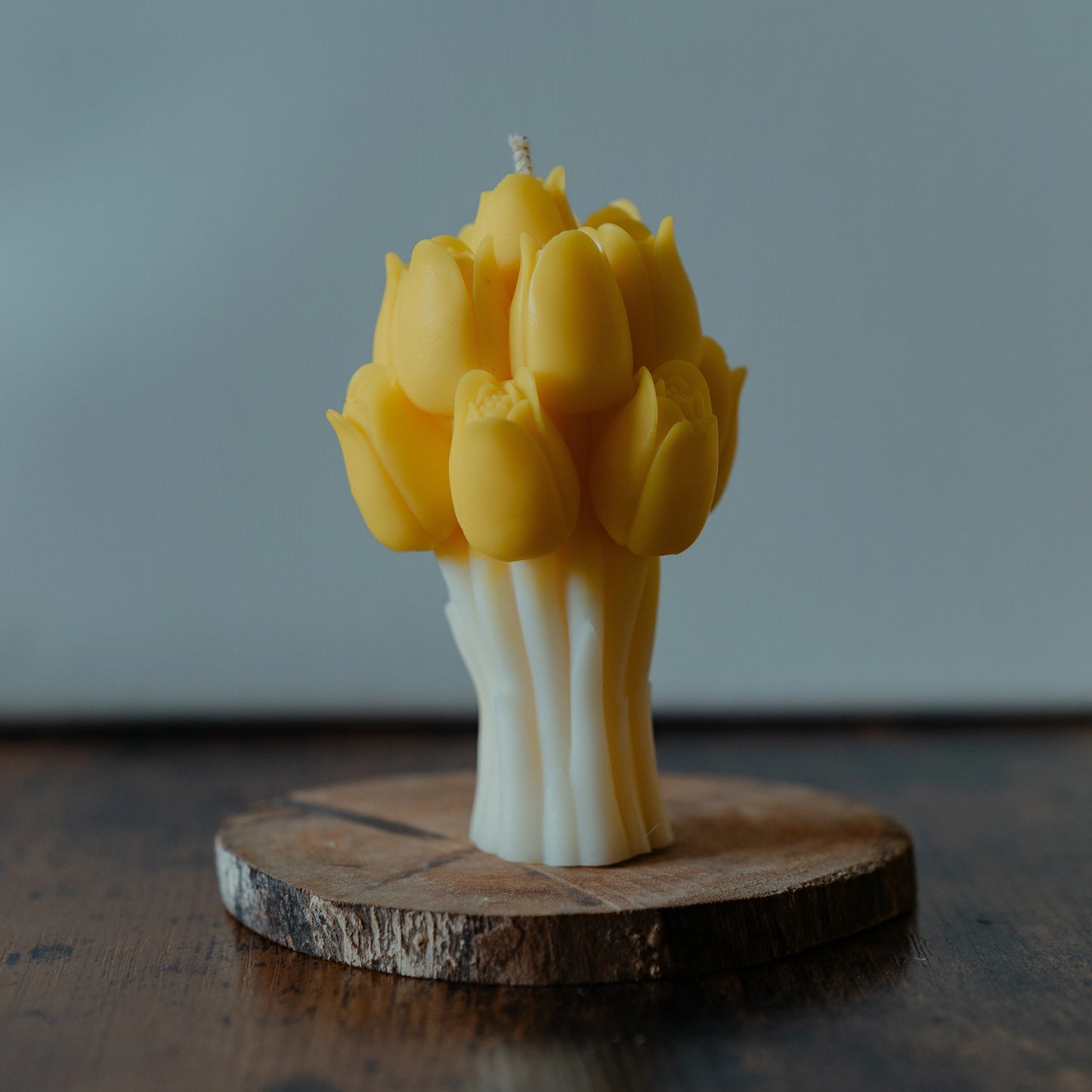 Geel Tulpenboeket Kaars