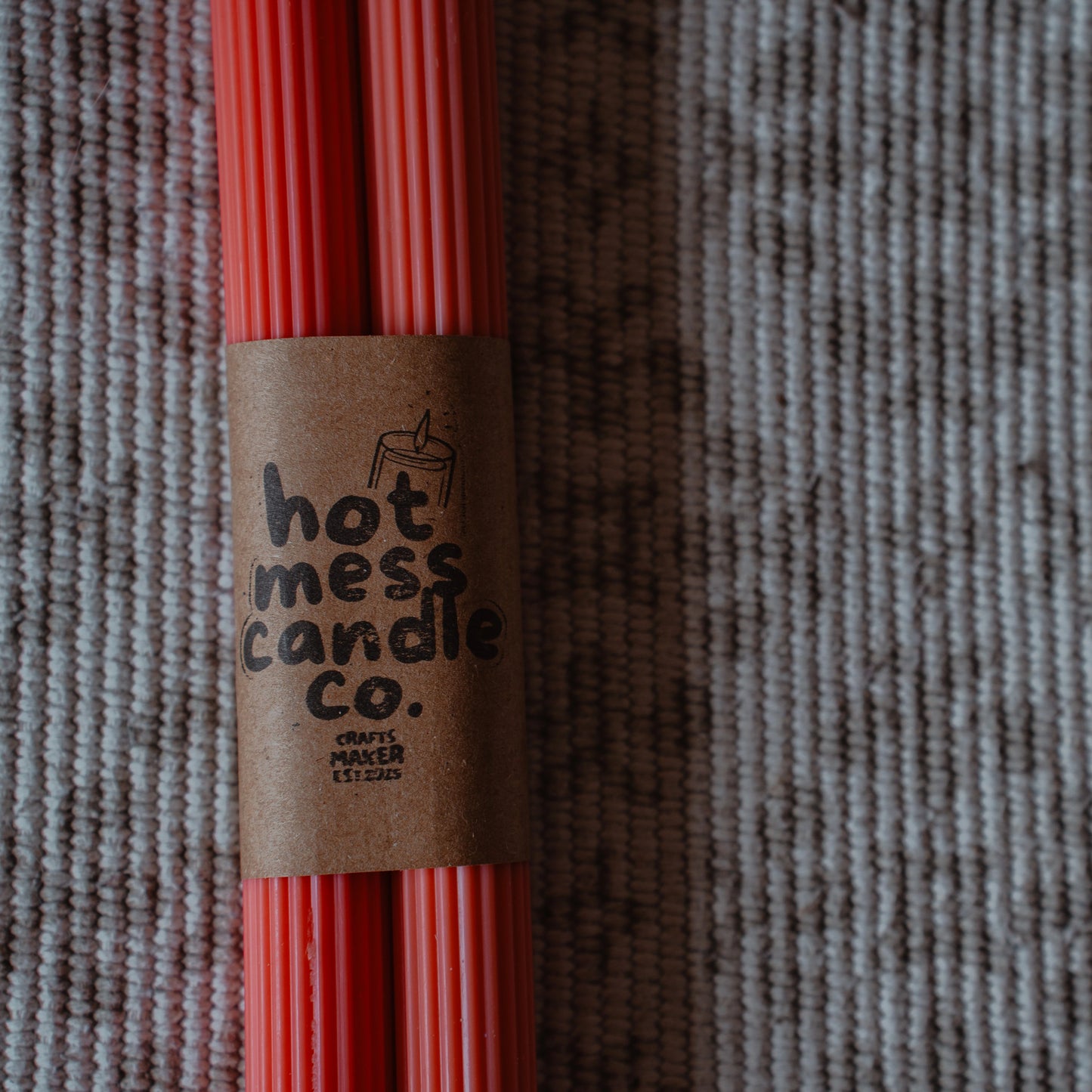 Strawberries After Dark - Pillar Candle Set (2pcs) - Hot Mess Candle