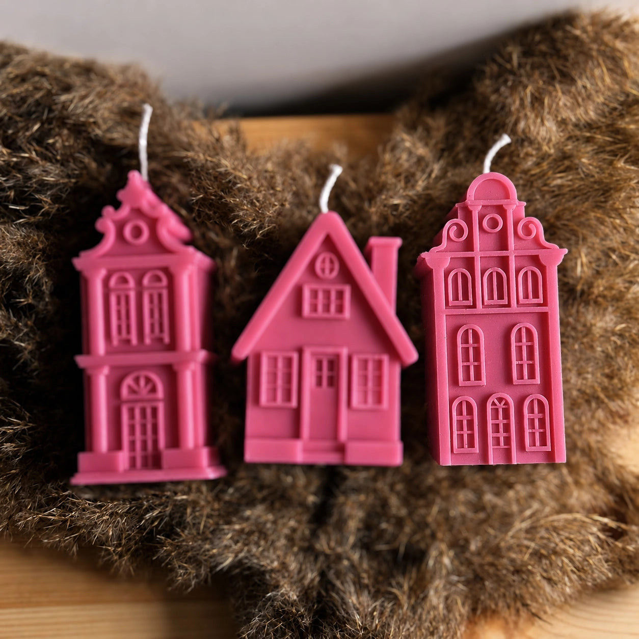 Amsterdams Grachtenhuis Kaars (1 pc)