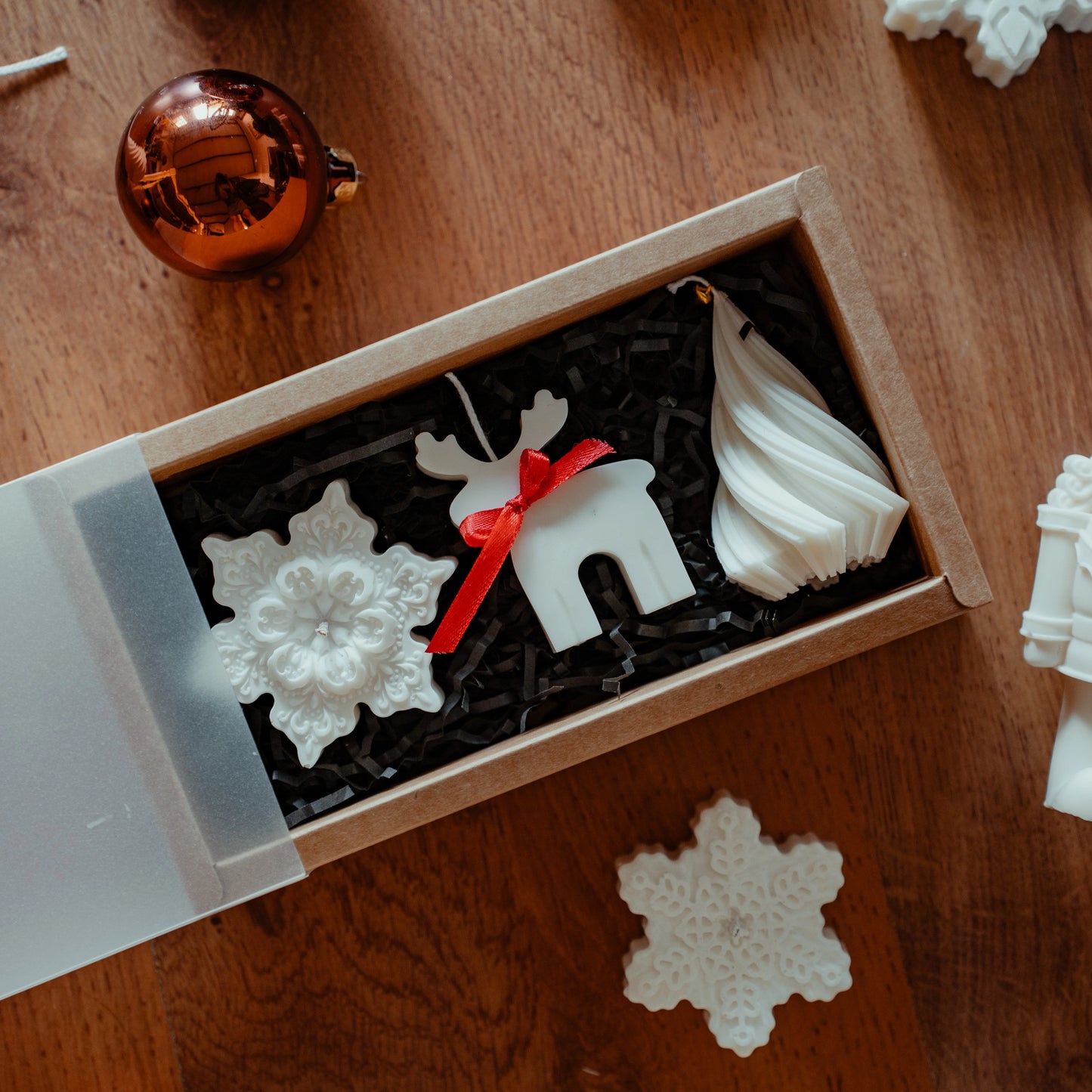 Winter Candle Trio Set