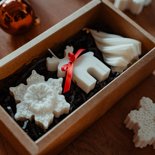 Winter Candle Trio Set