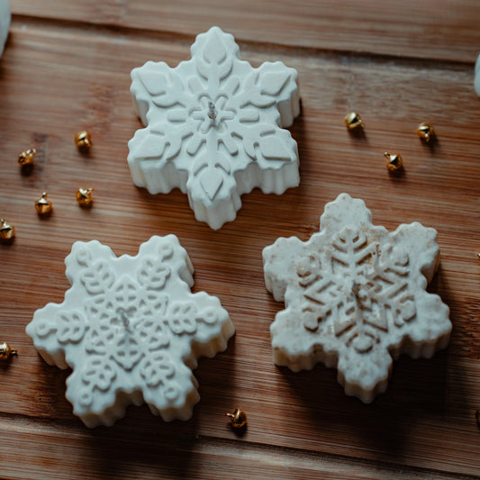 Snowflake Candle 3-Pack