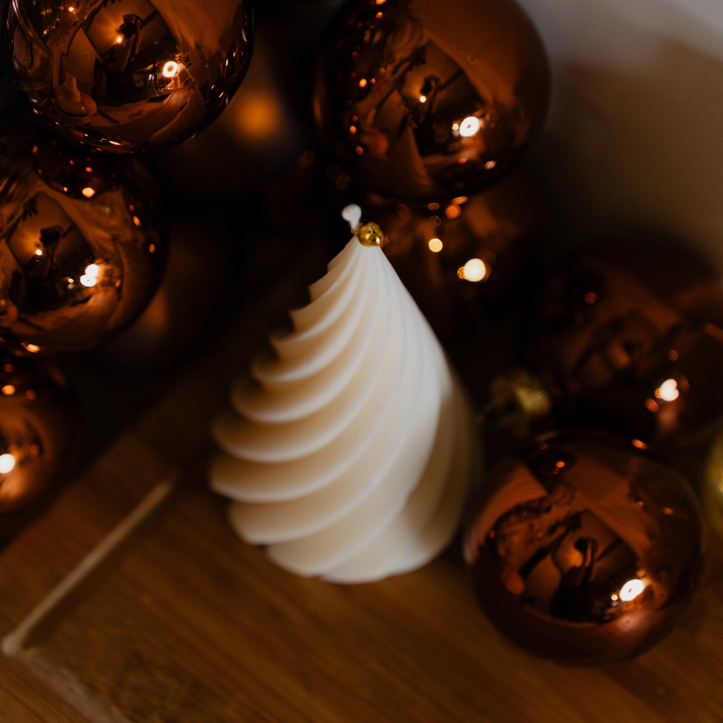 Evergreen Spiral Christmas Tree Candle