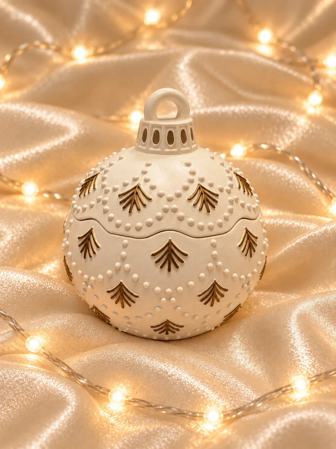 Navulbare Luxe Kerstbal Kaars