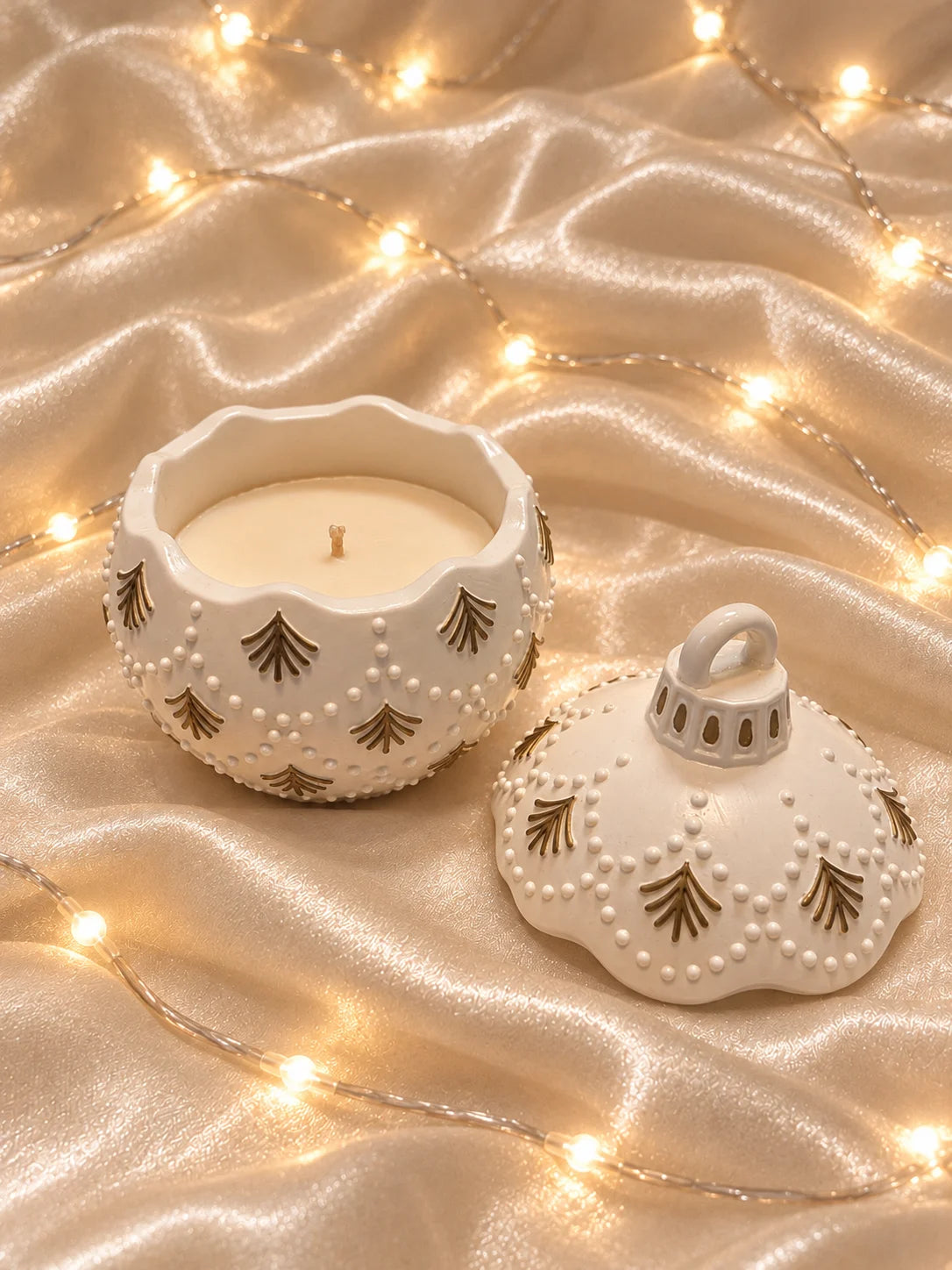 Navulbare Luxe Kerstbal Kaars