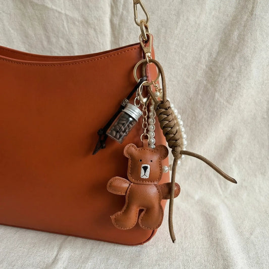 Keychain Modern Brown Bear