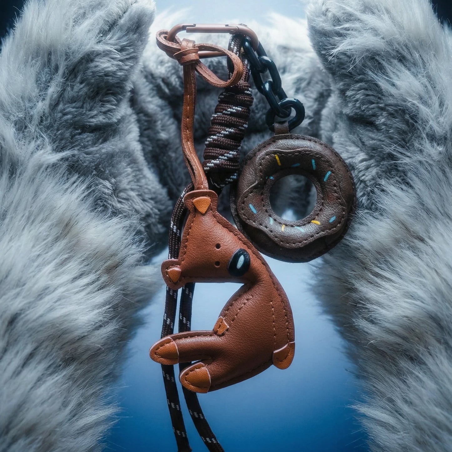 Keychain Sleepy Brown Bear