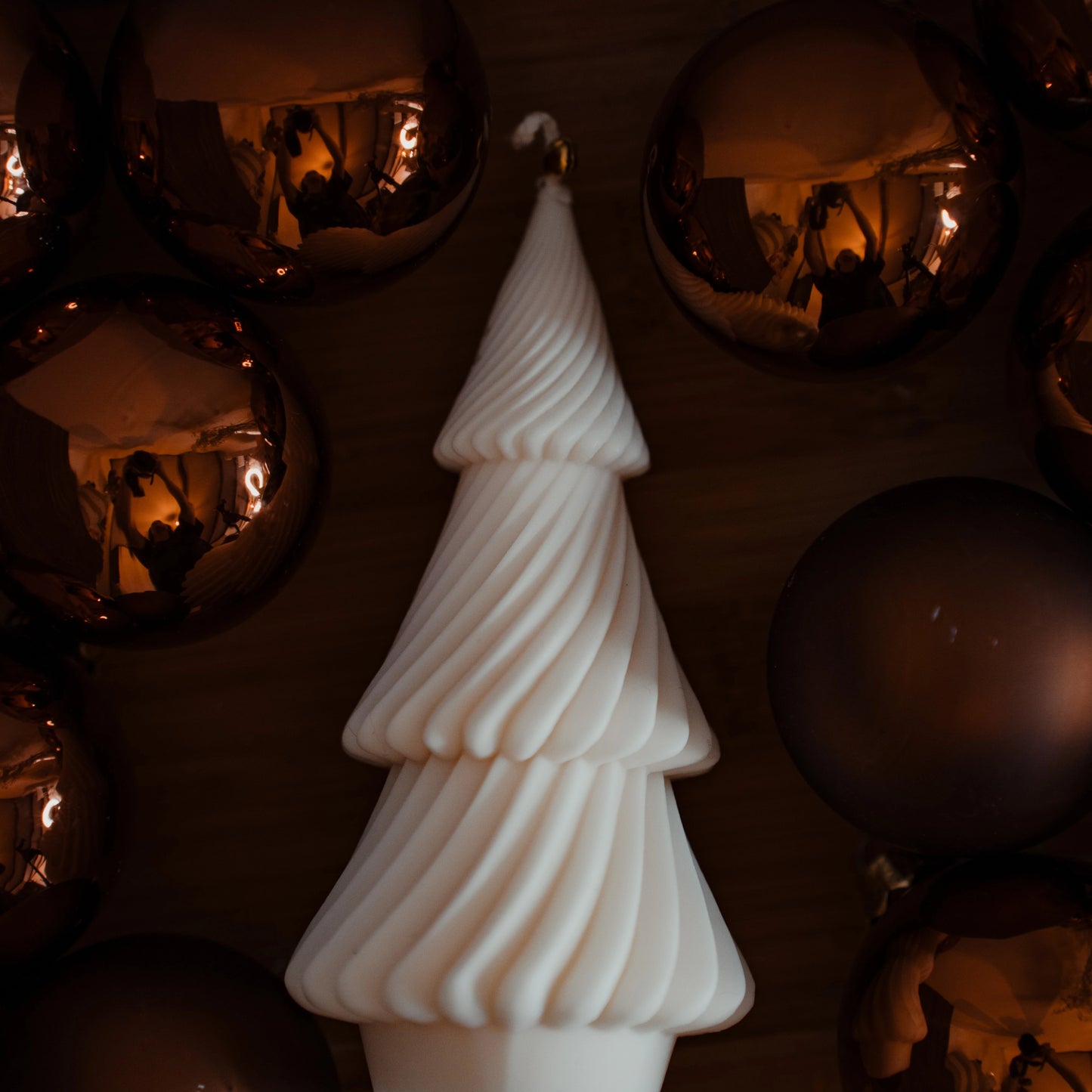Layered Christmas Tree Candle