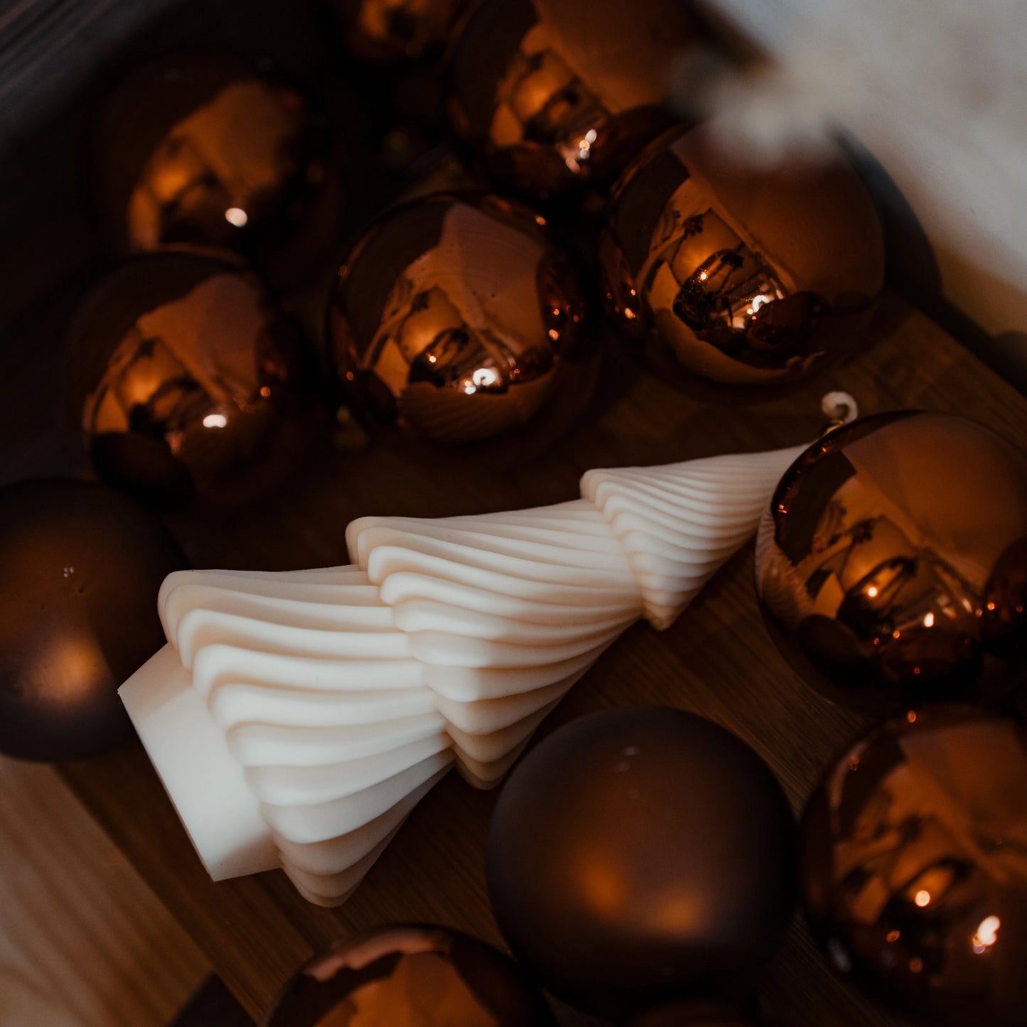 Layered Christmas Tree Candle