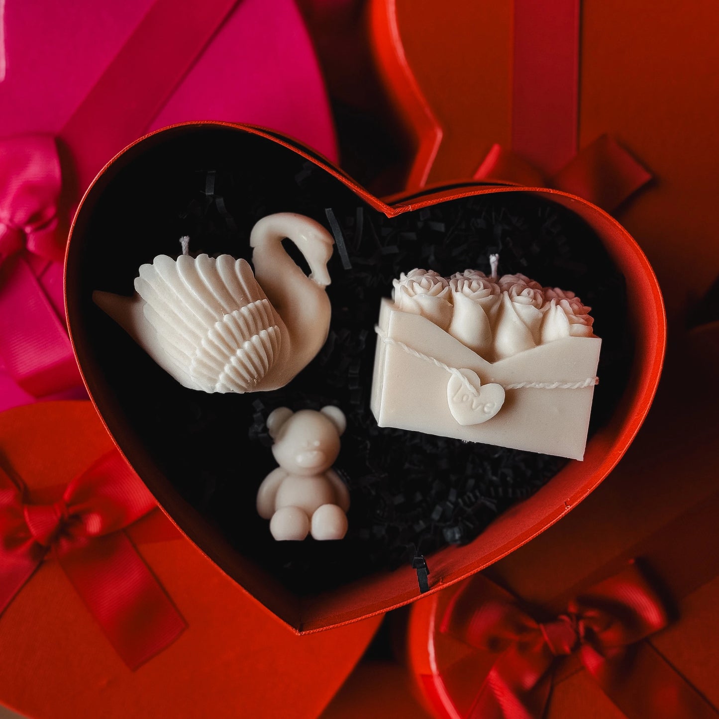 Swan Love Candle Gift Set