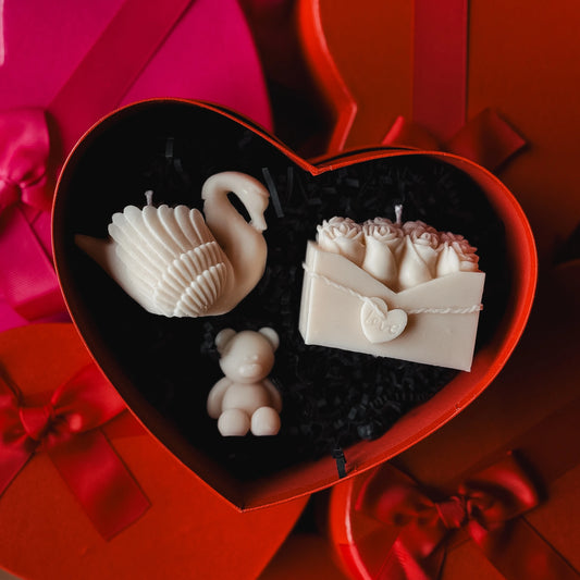Swan Love Candle Gift Set